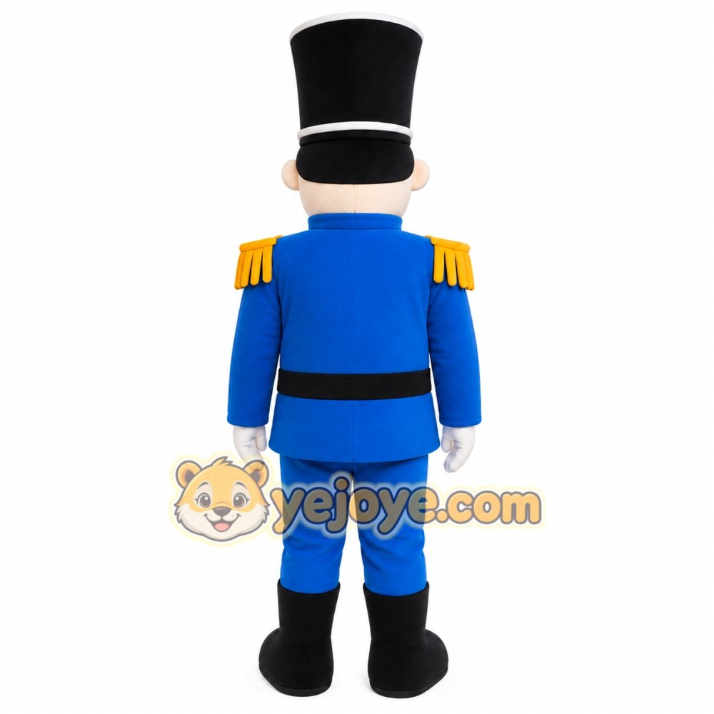 Blue Toy Soldier Mascot Costume