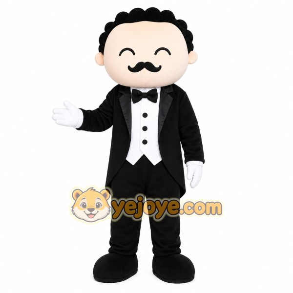 Tuxedo Man Mascot Costume