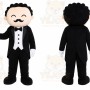 Tuxedo Man Mascot Costume
