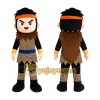 Black Warrior Girl Mascot Costume Black Warrior Girl Mascot Costume