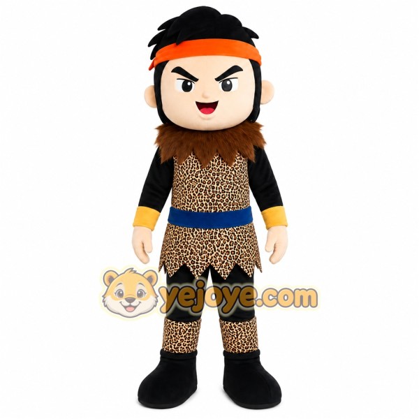 Black Warrior Girl Mascot Costume