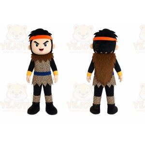 Black Warrior Girl Mascot Costume