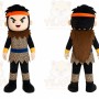 Black Warrior Girl Mascot Costume