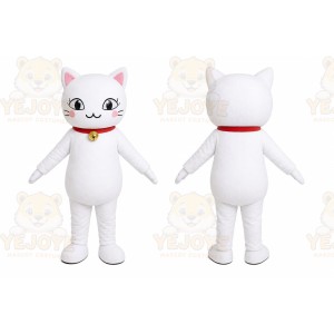White Cat Mascot Costume