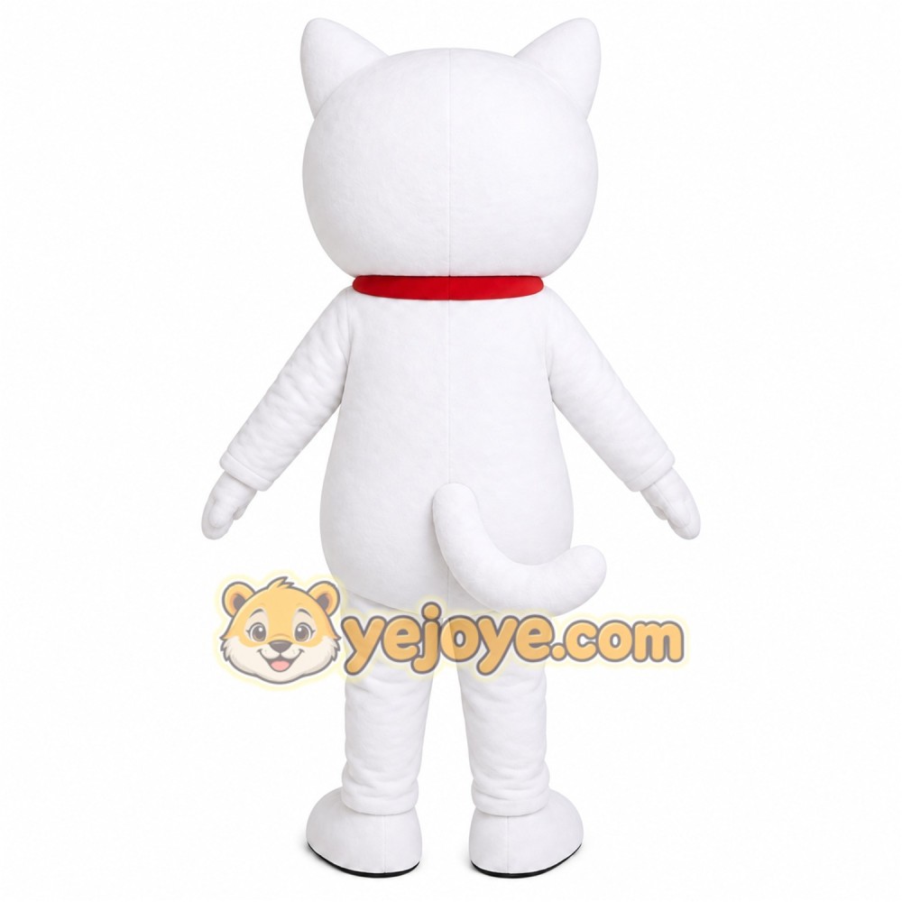 White Cat Mascot Costume