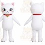 White Cat Mascot Costume
