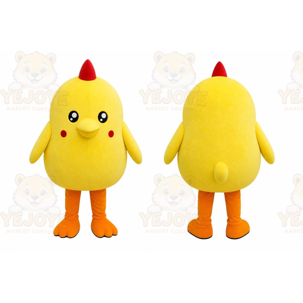 Yellow Chick Mascot Costume
