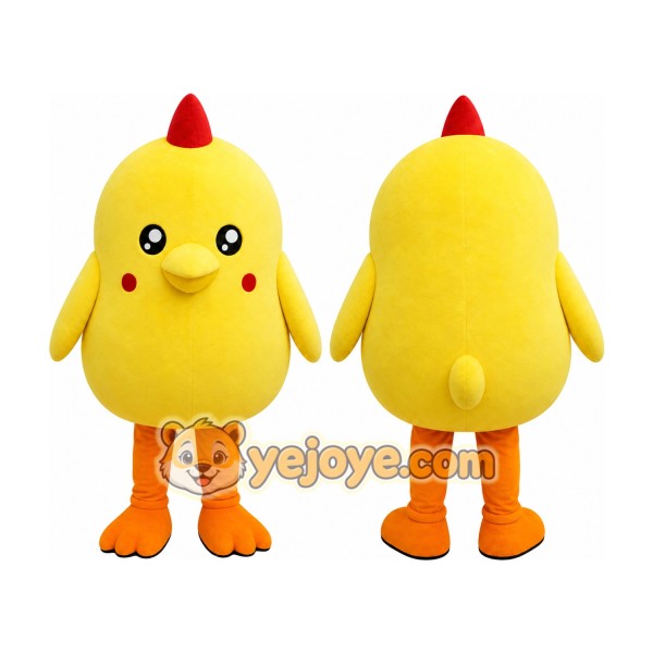 Yellow Chick Mascot Costume