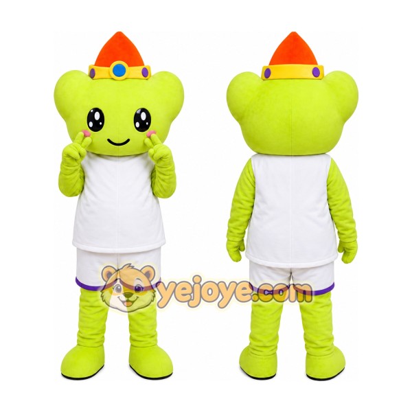 Green Frog Boy Mascot Costume