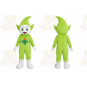 Green Elf Girl Mascot Costume