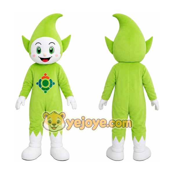 Green Elf Girl Mascot Costume