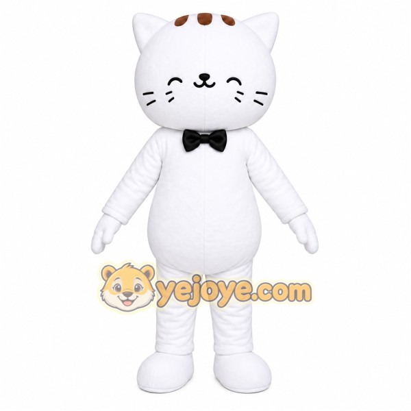 White Cat Mascot Costume White Cat Mascot Costume
