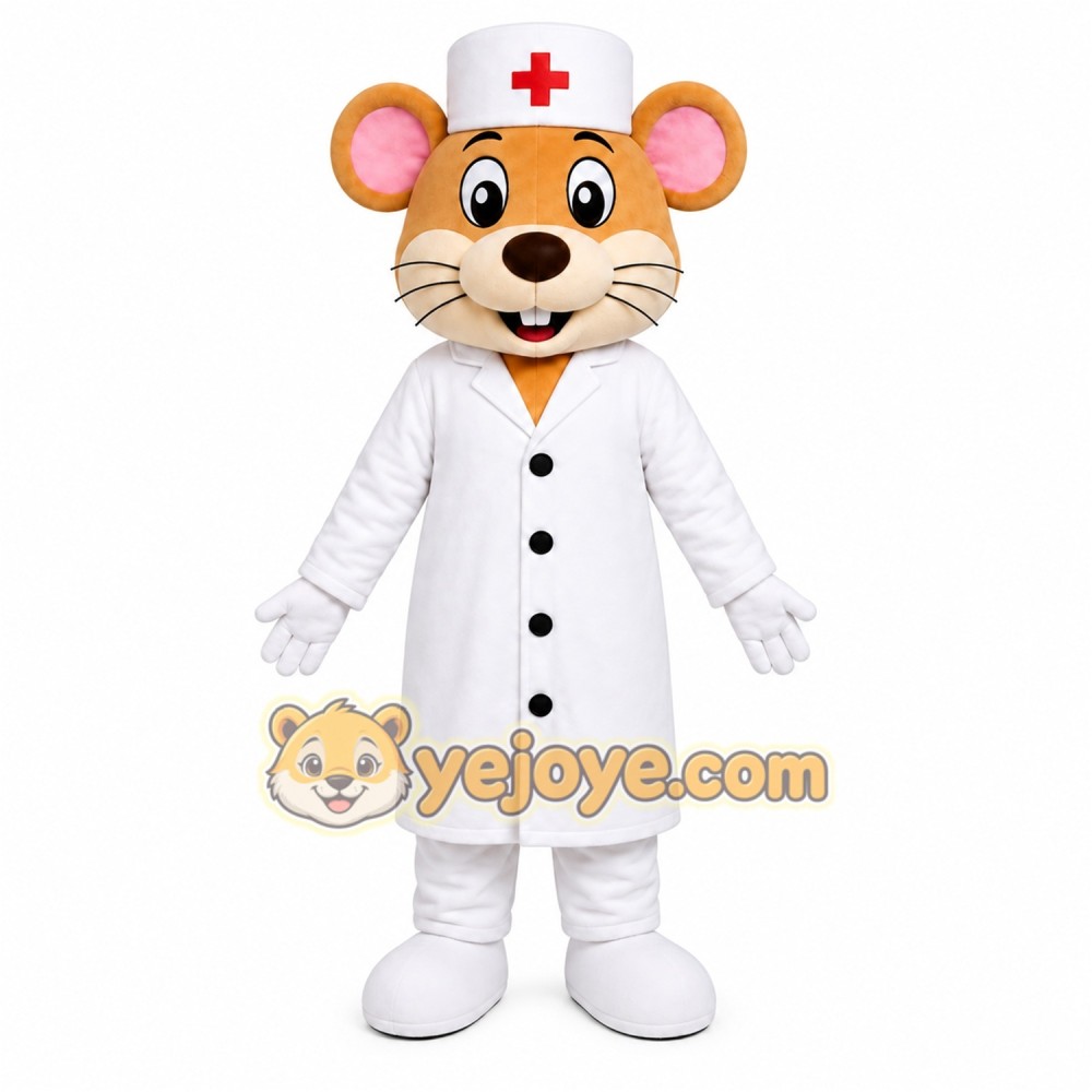 Doctor Mouse Mascot Costume Doctor Mouse Mascot Costume
