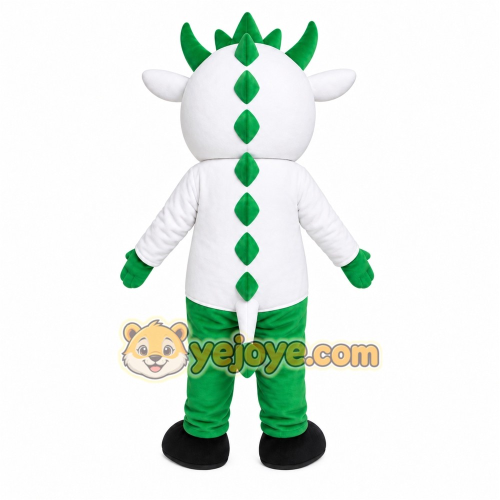 Green Cow Mascot Costume