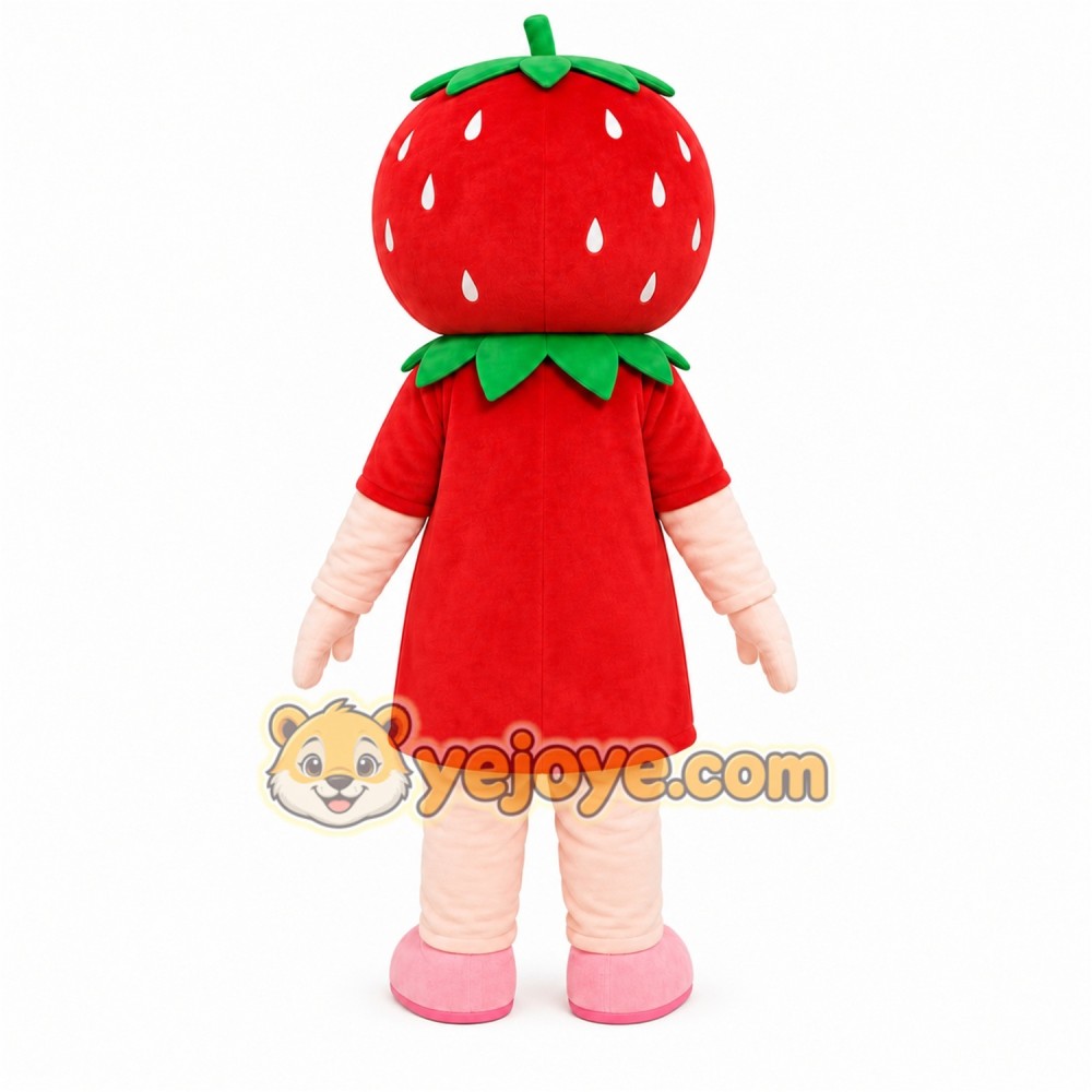 Strawberry Girl Mascot Costume