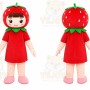 Strawberry Girl Mascot Costume