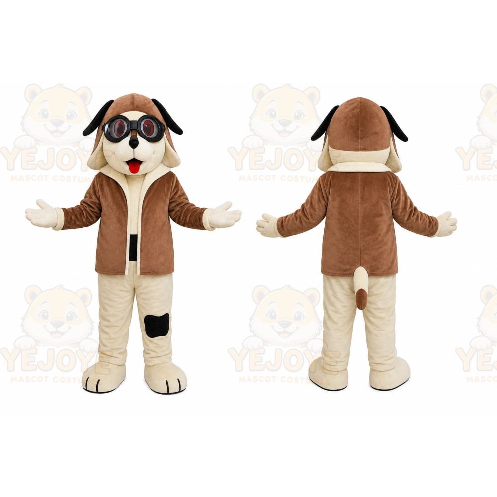 Aviator Dog Mascot Costume
