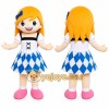 Blonde Dress Girl Mascot Costume