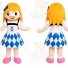 Blonde Dress Girl Mascot Costume