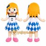 Blonde Dress Girl Mascot Costume