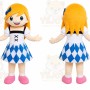 Blonde Dress Girl Mascot Costume