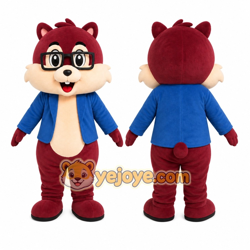 Red Squirrel Mascot Costume Red Squirrel Mascot Costume