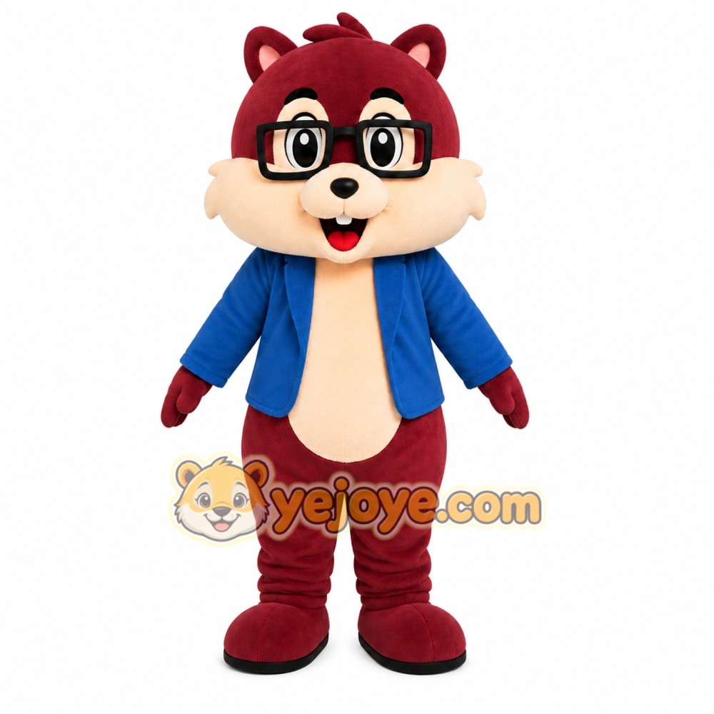 Red Squirrel Mascot Costume Red Squirrel Mascot Costume
