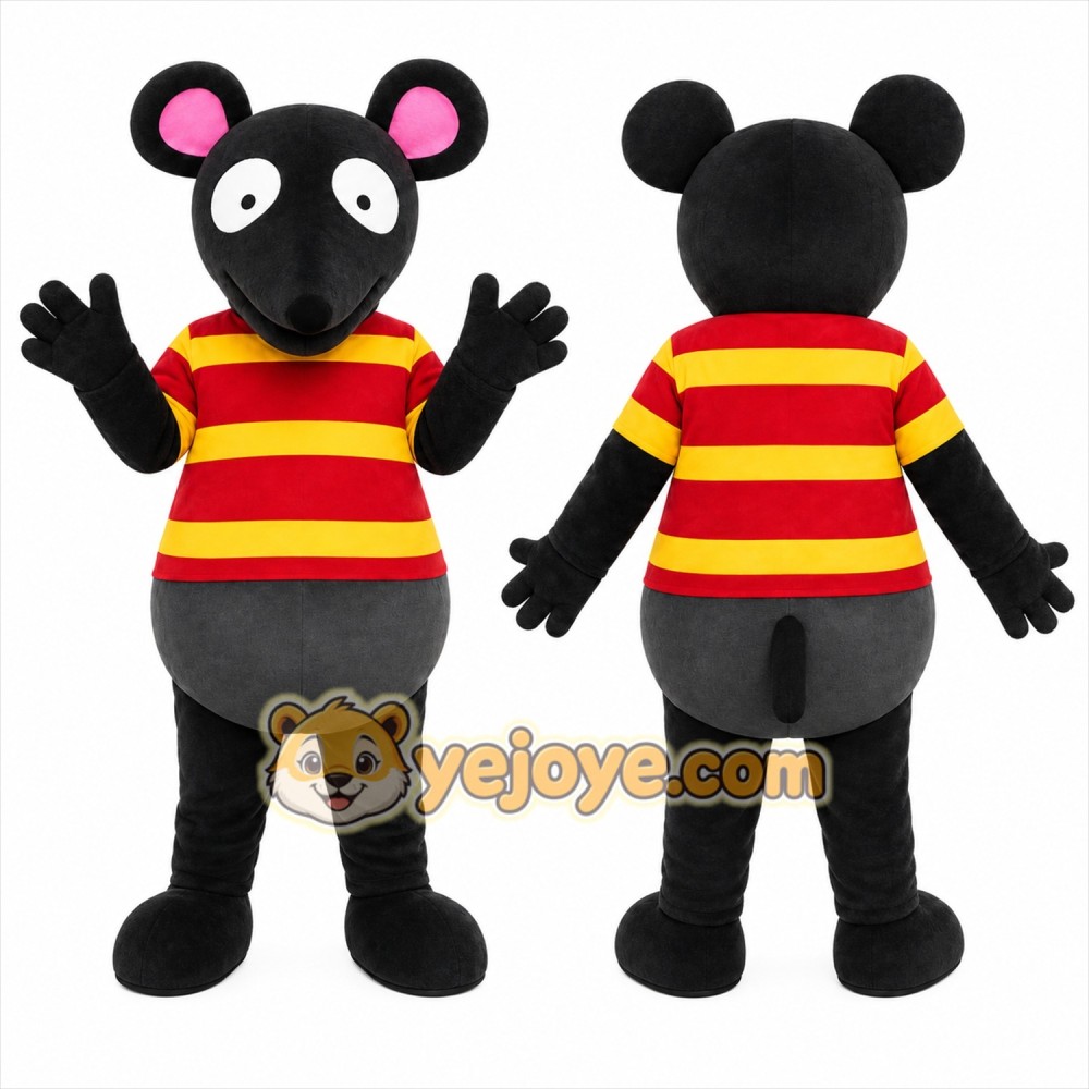 Striped Mouse Mascot Costume Striped Mouse Mascot Costume