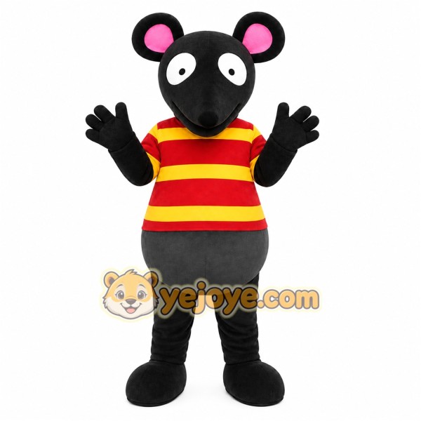 Striped Mouse Mascot Costume Striped Mouse Mascot Costume