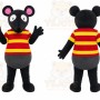 Striped Mouse Mascot Costume