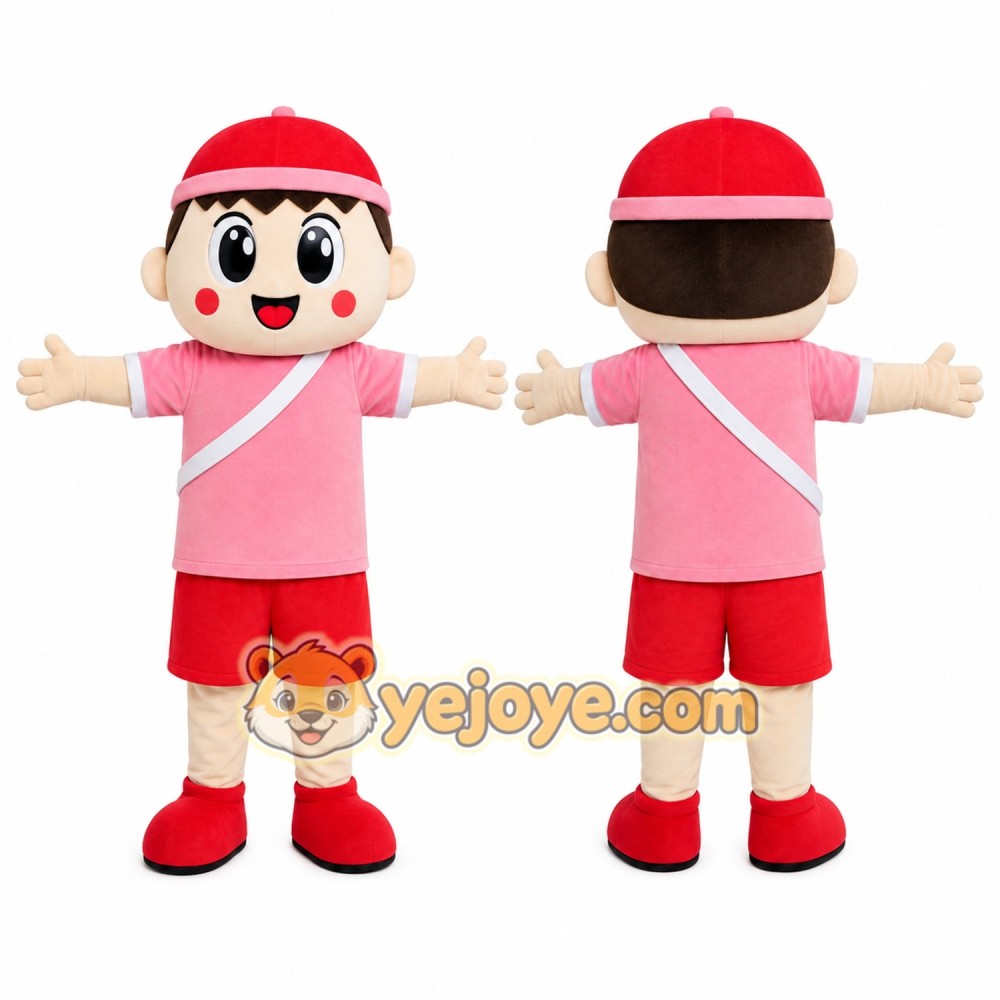 Pink Sports Girl Mascot Costume