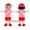 Pink Sports Girl Mascot Costume