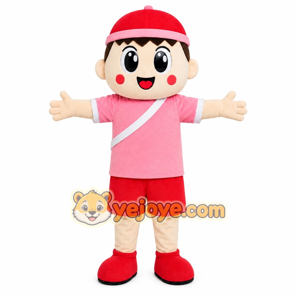 Pink Sports Girl Mascot Costume