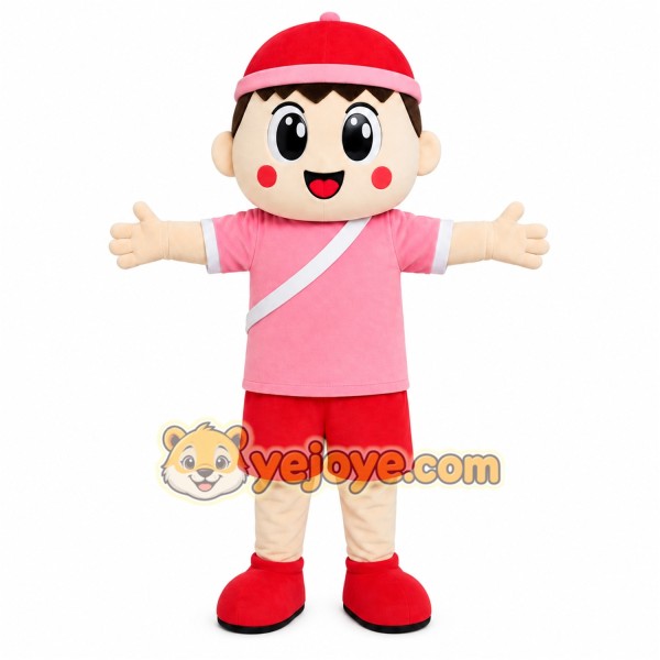Pink Sports Girl Mascot Costume