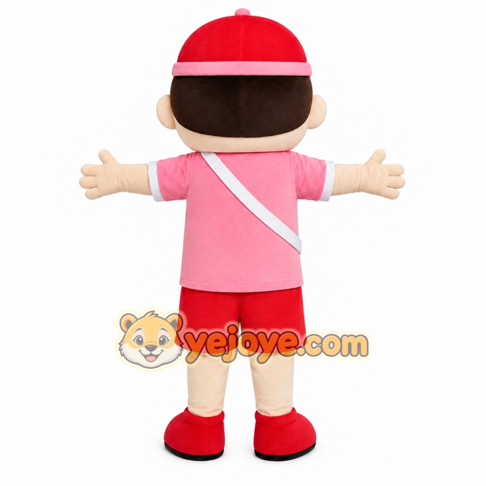 Pink Sports Girl Mascot Costume