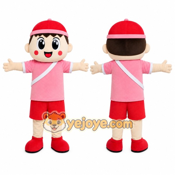 Pink Sports Girl Mascot Costume