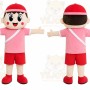 Pink Sports Girl Mascot Costume