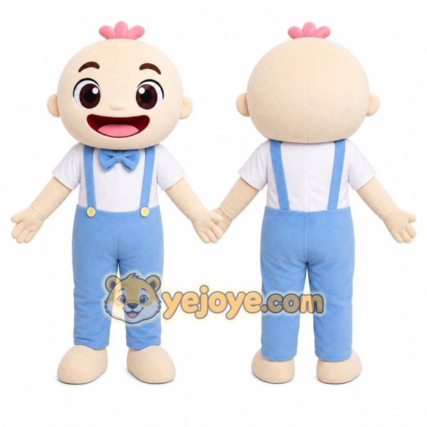 Baby Boy Overalls Mascot Costume