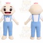 Baby Boy Overalls Mascot Costume