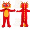 Red Dragon Mascot Costume
