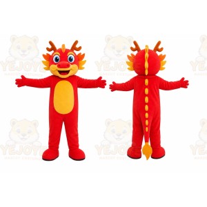 Red Dragon Mascot Costume
