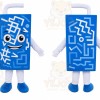 Blue Drink Carton Mascot Costume