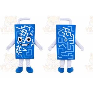 Blue Drink Carton Mascot Costume