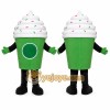 Green Drink Cup Mascot Costume Green Drink Cup Mascot Costume