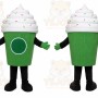Green Drink Cup Mascot Costume