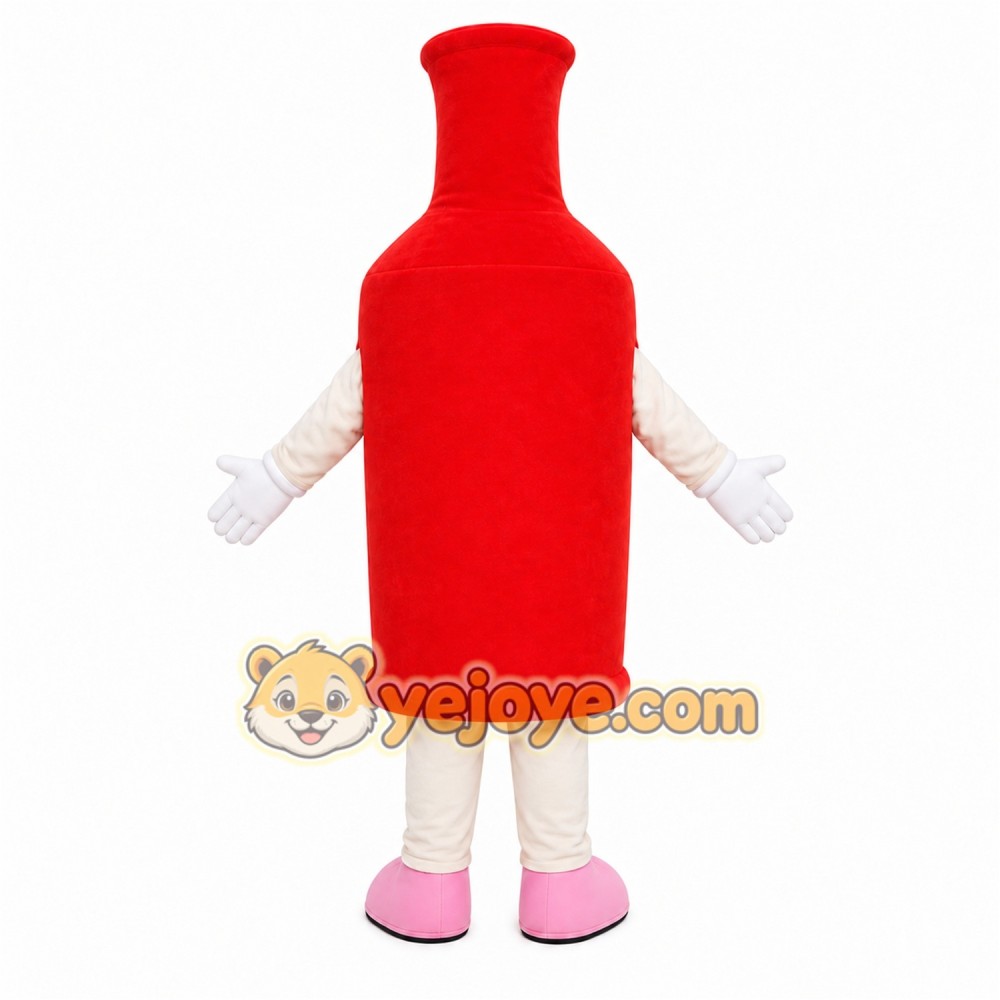 Red Bottle Mascot Costume