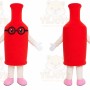 Red Bottle Mascot Costume