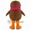 Brown Penguin Scarf Mascot Costume Brown Penguin Scarf Mascot Costume