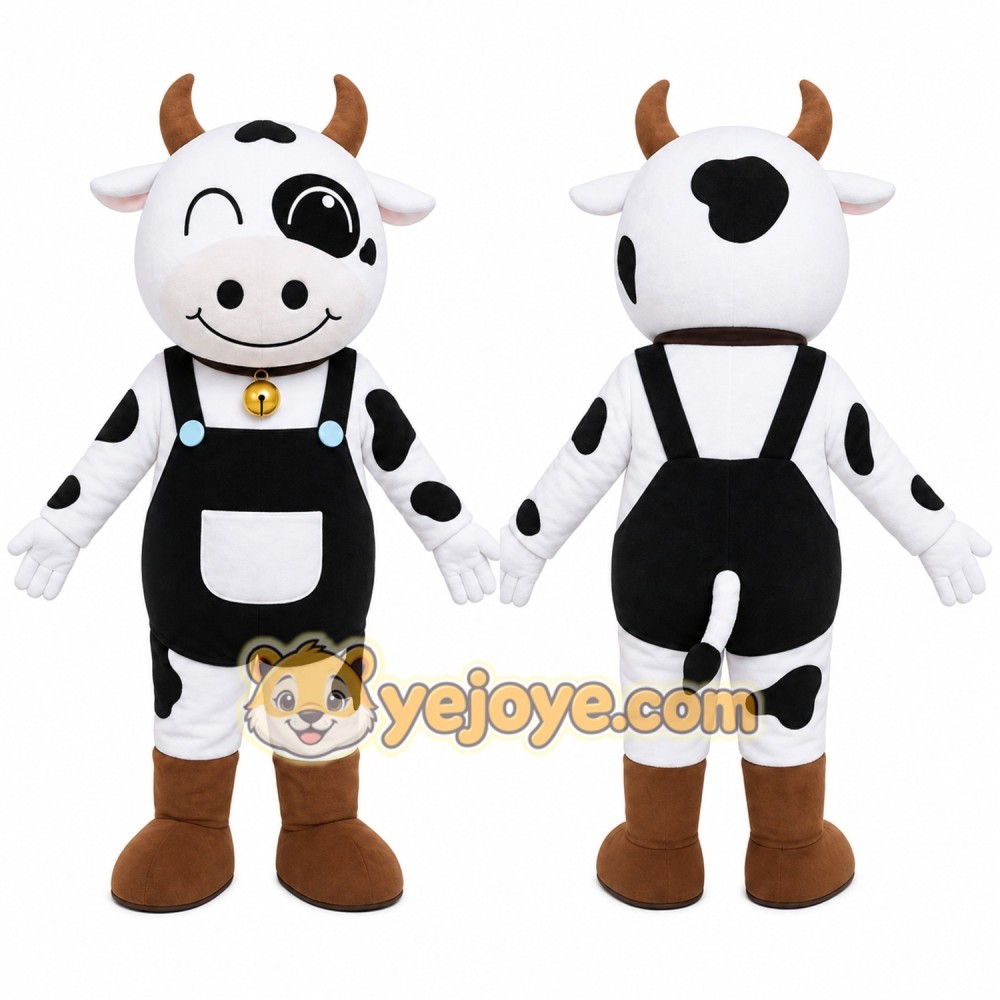 Cow Apron Mascot Costume Cow Apron Mascot Costume