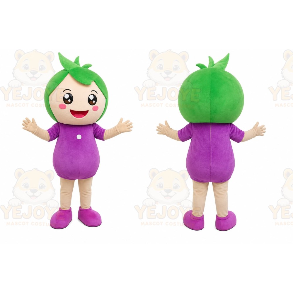 Green Girl Mascot Costume